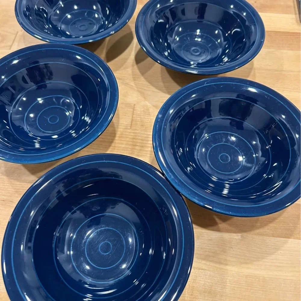 IKEA Deep Blue Cereal Bowls